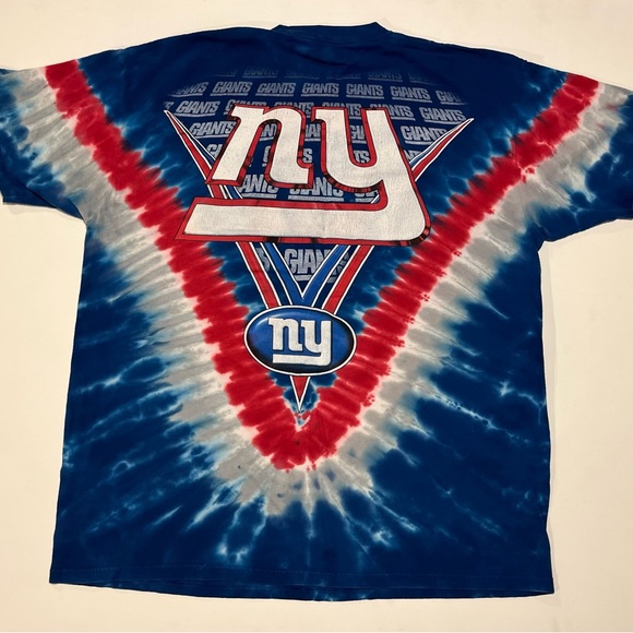 Vintage New York Giants Tie Dye T-Shirt - Picture 3 of 4
